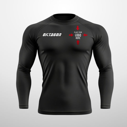 CUSTOM RASHGUARD WITH YOUR LOGO - LONG SLEEVE
